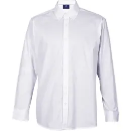 Mens Prime Cotton Lounge Long Sleeve White Front